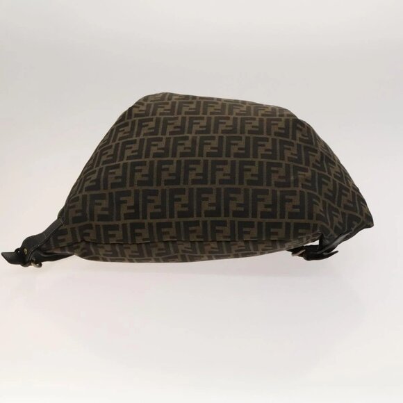 FENDI Zucca Canvas Backpack Brown Black gold Auth ep8792 - Picture 7 of 16
